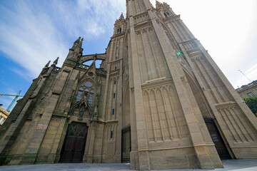 Buen Pastor Cathedral in the city of San Sebastian, Basque Country, Spain.