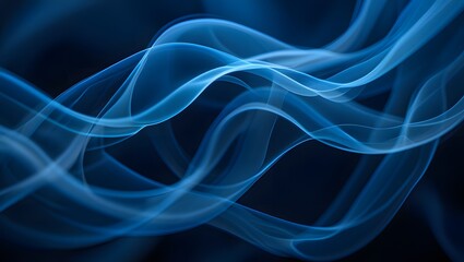 Abstract blue smoke background wallpaper design for desktop and mobile phone use
