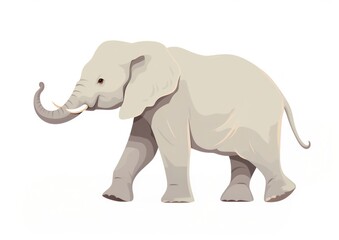 Obraz premium Elephant walking elephant illustration wildlife.