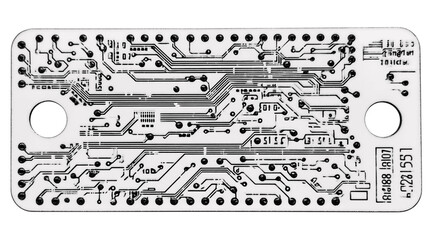 Obraz premium A laser-etched tech tag for luggage variant 1461, white background --ar 16:9