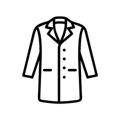 vector illustration of coat