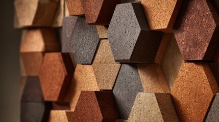 Ecofriendly Cork Insulation Panels Geometric