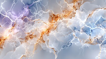 Violet and White Abstract Energy Patterns in Electric Background