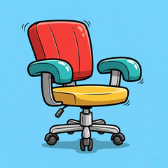 A seat ready for action, with colors that don’t sit still