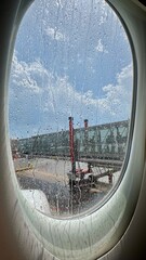 view from airplane window