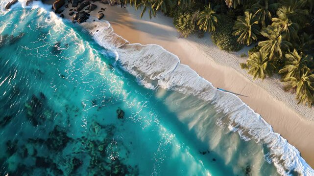 Beach of a paradise island
