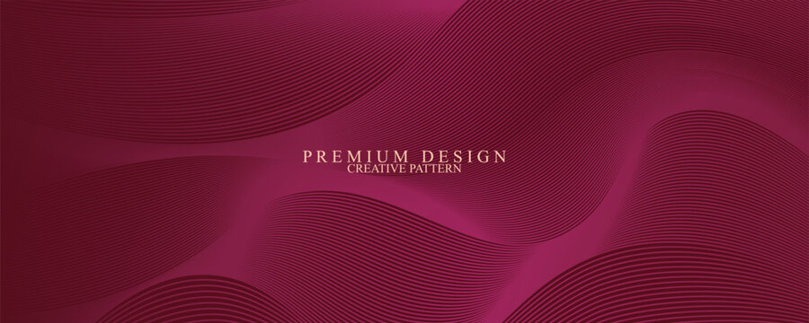 Premium background design with digital maroon line pattern. Vector horizontal red template for business banner, formal invitation, luxury voucher, prestigious gift certificate