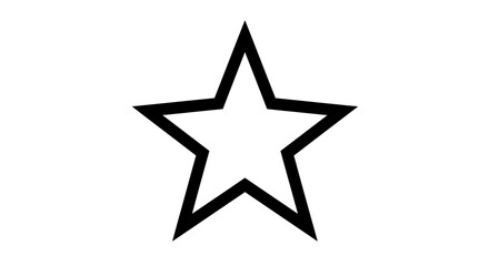 Obraz premium Black Star Icons Collection