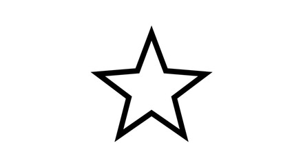 Obraz premium Black Star Icons Collection