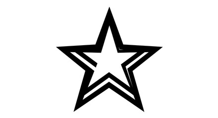 Obraz premium Black Star Icons Collection