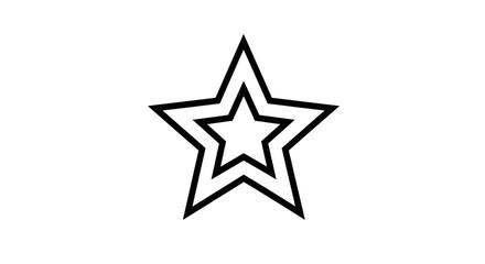 Obraz premium Black Star Icons Collection