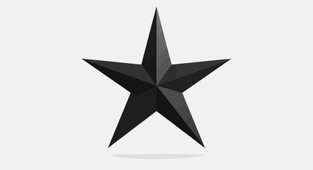 Obraz premium Black Star Icons Collection