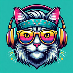 the head of a cat, cat, cat with headphone, cat vector, cat with a bow tie, cat with a bow, cat on a black background, black cat with red eyes, black cat with red hair, cat head with wings