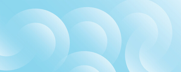 Minimalist banner background, pastel colorful, Light Blue gradations. Circle effect style geometric, abstract background modern arts