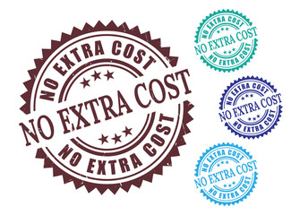 All-Inclusive Price Stamp Pack, Grunge Style No Extra Charge Label Set  