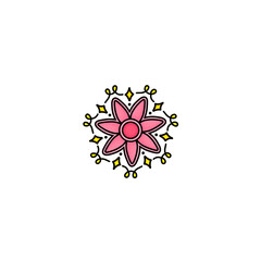 Mixed flowers, daisy, yellow flowers, pink flowers, blue flowers, black and white flower pictures