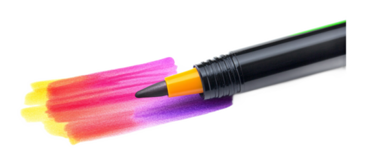 Acrylic Marker for Art and Creative Projects - Isolated on White Background