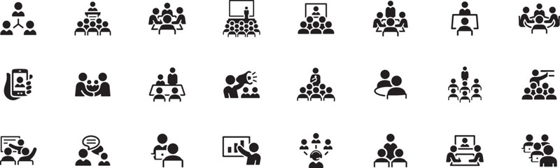 Fototapeta premium Leadership and Team Hierarchy Icon Set – Pyramid, Structure, Team, Leader, Group, Organization, Management, People, Top, Rank, Business, Corporate, System, Icon