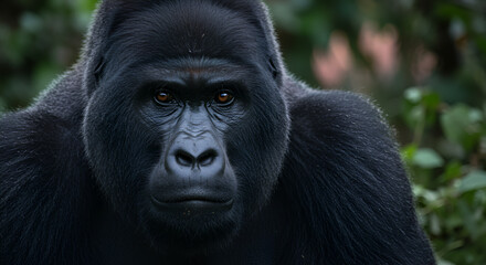 Obraz premium Gorilla Portrait Looking at Camera