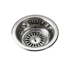 Stainless Steel Sink Drain: A close-up shot captures the sleek, polished beauty of a stainless steel sink drain, an everyday object transformed into a study of industrial design.