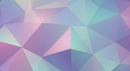 Obraz premium Soft Pastel Geometric Low Poly Background