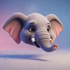 furry icon head of an elephant