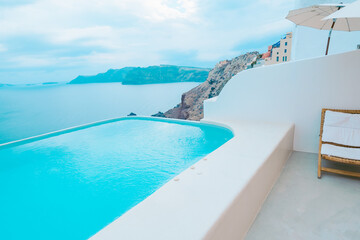 Fototapeta premium ギリシャのサントリーニ島の美しい風景