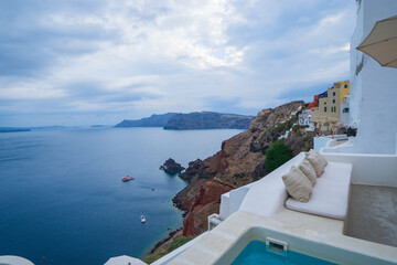 ギリシャのサントリーニ島の美しい風景