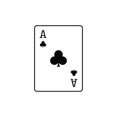 Ace of Clubs Playing Card