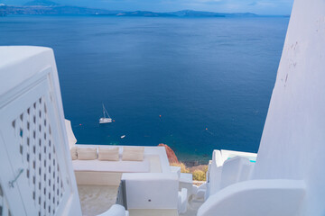 ギリシャのサントリーニ島の美しい風景
