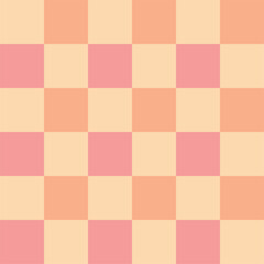 soft warm color grid pattern - seamless vector background in yellow, orange, blue, pink, green pastel tones, playful geometric grid pattern vector in warm pastel palette