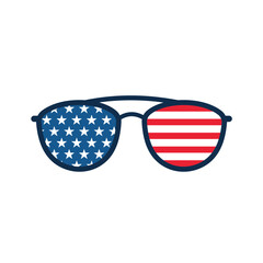 Stylish Sunglasses American Flag Lenses