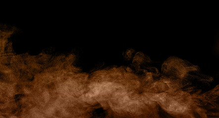 Sand dust, desert dust smoke texture, floating soil particles, abstract fine sand clouds, brown...