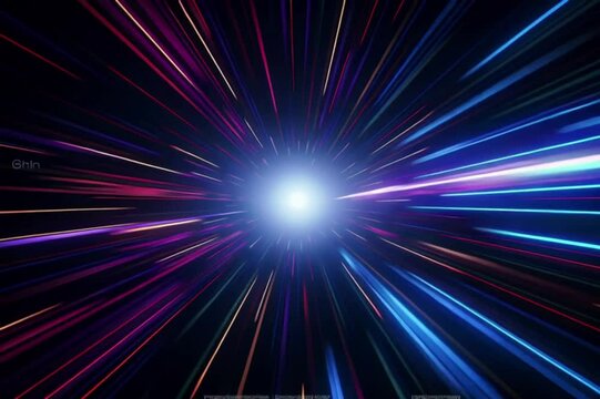 rays of light, AI generated video