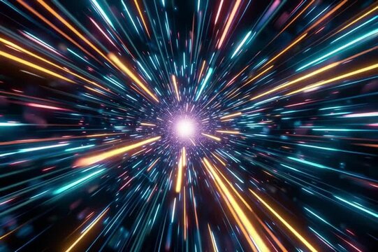 rays of light, AI generated video