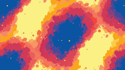 Abstract colorful background with a watercolor effect and layered shapes creating a dynamic pattern