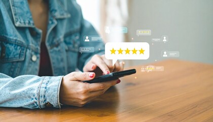Customer Review and Satisfaction Feedback via Mobile Survey Interface, review, client, survey, service, feedback, online, satisfaction, client happy, star, reputation, 5, phone, 

