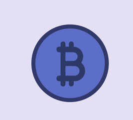 Obraz premium Bitcoin Icon
