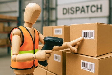 Efficiency and accuracy drive the barcode scanning process to ensure smooth dispatch and inventory in logistics operations