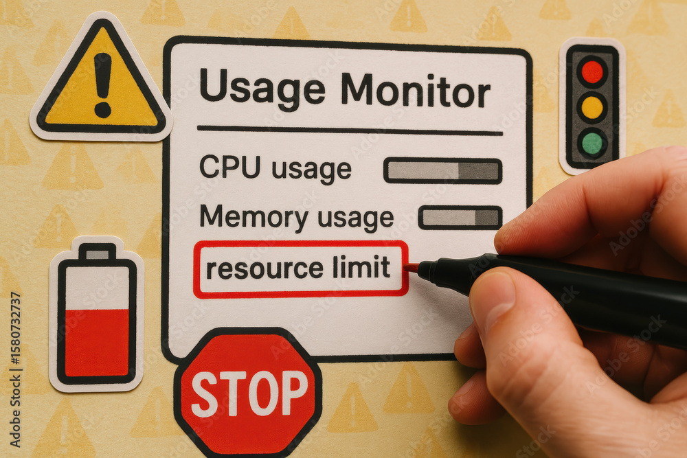 Poster monitoring resource limits is crucial for managing system capacity and ensuring optimal performance 