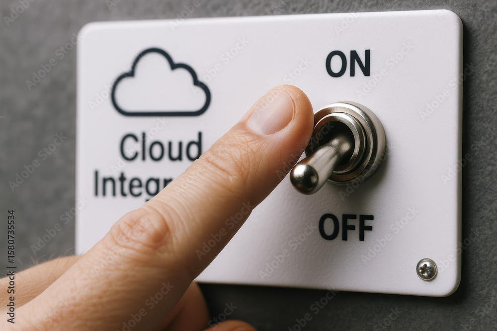 Poster activating connectivity through cloud integration initiates efficient digital transformation process