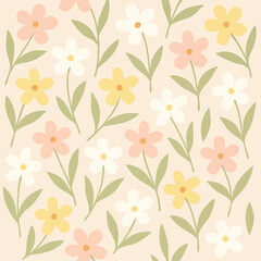 seamless pattern with flowers
