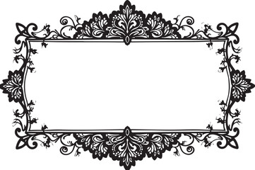 
Vintage Floral Laser Cut Ornamental Frame Set