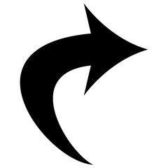 vector illustration of a black arrow