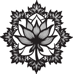 
Vintage Floral Laser Cut Ornamental Frame Set