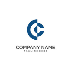 Obraz premium vector logo icon initials CC