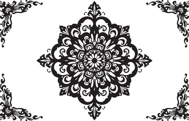 
Vintage Floral Laser Cut Ornamental Frame Set