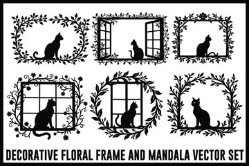 
Vintage Floral Laser Cut Ornamental Frame Set