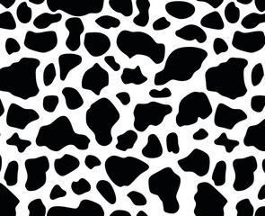 stock photo black and white cow seamless pattern skin animals wallpaper texture background 