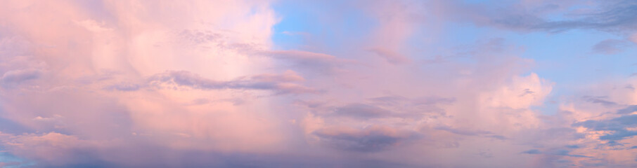 Beautiful dramatic crimson red sunset with cloudy heaven sky. sky is covered with clouds andsun is setting